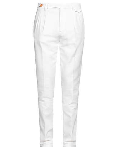 BRUNELLO CUCINELLI Casual trouser White 69% Cotton, 29% Linen, 2% Elastane