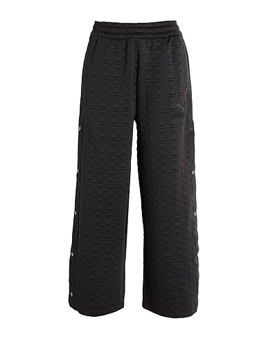PUMA Casual trouser LUXE SPORT T7 Button Up Wide Leg Pants
 Black 98% Polyester, 2% Elastane