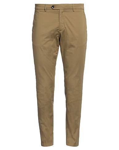 BE ABLE Casual trouser Khaki 98% Cotton, 2% Elastane