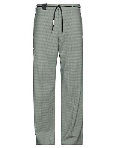 MARNI Casual trouser Sage green 96% Virgin Wool, 4% Elastane