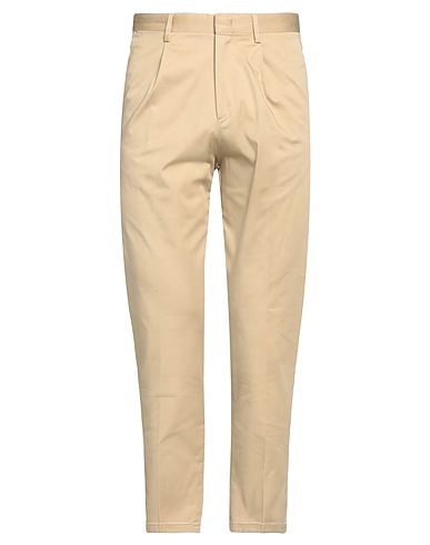 DEVORE INCIPIT Casual trouser Beige 97% Cotton, 3% Elastane
