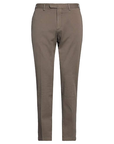 DEVORE INCIPIT チノパンツ ミリタリーグリーン コットン 93% / シルク 6% / ポリウレタン 1%