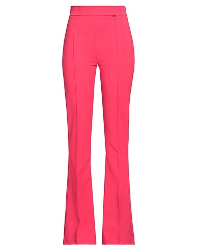 ELISABETTA FRANCHI Casual trouser Magenta 96% Polyester, 4% Elastane