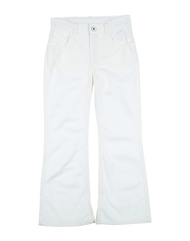 PLEASE Casual pants White 98% Cotton, 2% Elastane