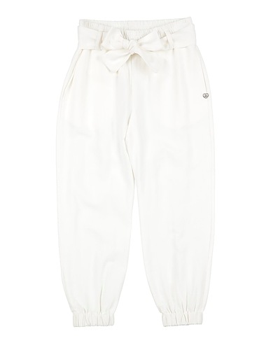 PLEASE Casual trouser White 83% Viscose, 17% Linen