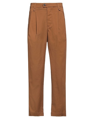 OFFICINA 36 Casual trouser Brown 97% Cotton, 3% Elastane