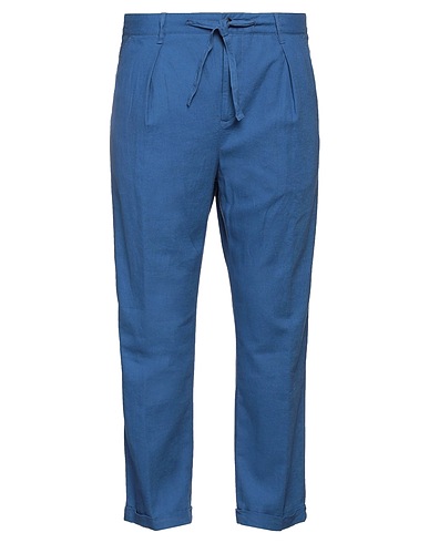 OFFICINA 36 Casual trouser Azure 55% Linen, 45% Viscose