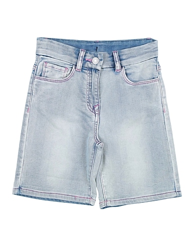 CHIARA FERRAGNI Denim shorts BLU 89% Cotton, 10% Polyester, 1% Elastane