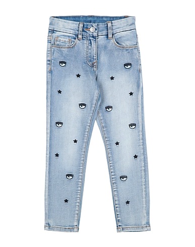 CHIARA FERRAGNI Denim trousers Blue 70% Cotton, 26% Polyester, 2% Elastane, 2% Viscose