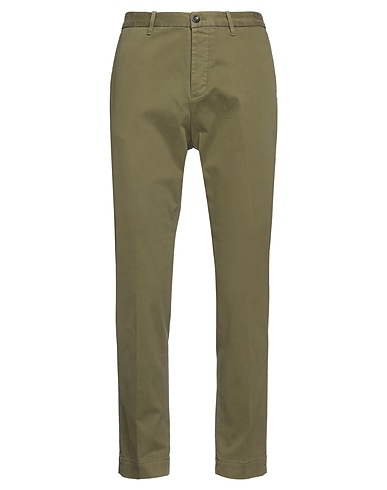 NINE IN THE MORNING Chinos VERDE MILITARE 96% Cotton, 4% Elastane