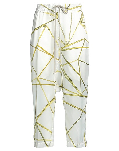 RICK OWENS Casual trouser White 100% Cupro