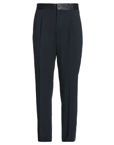 GIORGIO ARMANI Pantalone Blu notte 100% Lana Vergine, Seta