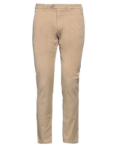 ROŸ ROGER'S Casual pants Beige 97% Cotton, 3% Elastane