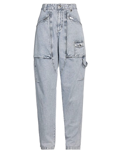 ISABEL MARANT Denim trousers Blue 80% Cotton, 20% Hemp