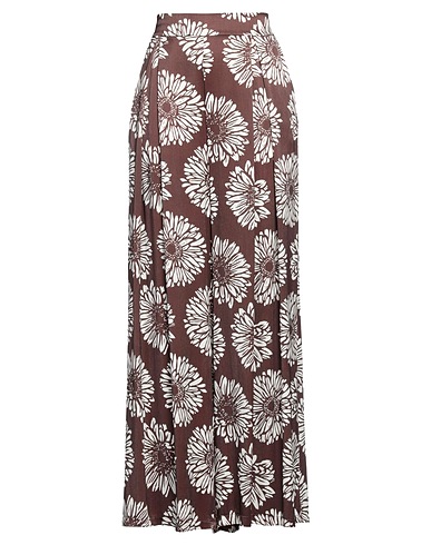 CROCHÈ Casual trouser Chocolate brown 100% Viscose