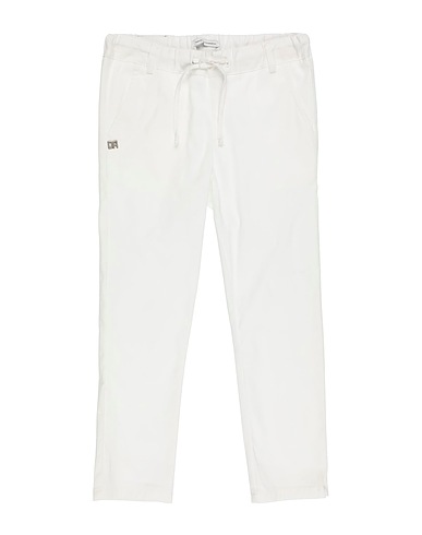 DANIELE ALESSANDRINI Casual trouser White 97% Cotton, 3% Elastane