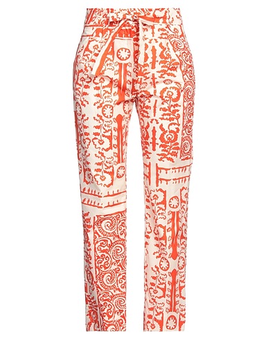 BEATRICE .B Casual trouser Orange 100% Cotton, Elastane