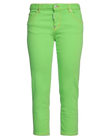DSQUARED2 Denim trousers Green 98% Cotton, 2% Elastane