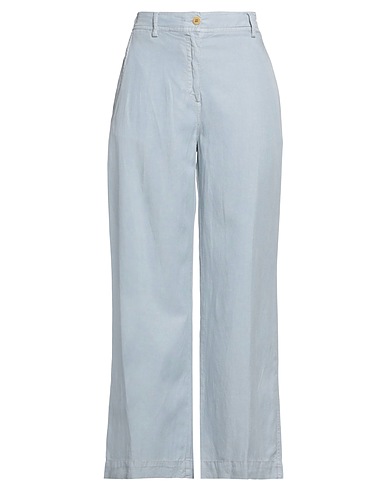 SKILLS & GENES Casual pants Light blue 59% Tencel™, 24% Cotton, 17% Linen