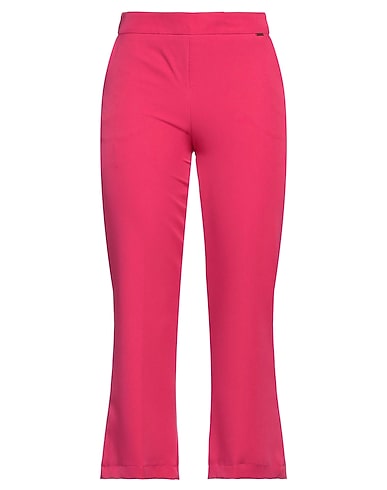 NUALY Casual trouser Fuchsia 88% Polyester, 12% Elastane