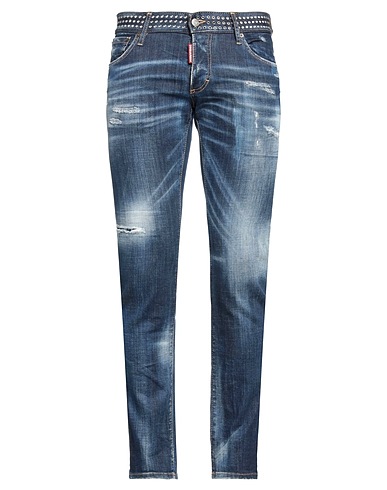 DSQUARED2 Denim trousers Blue 98% Cotton, 2% Elastane, Brass
