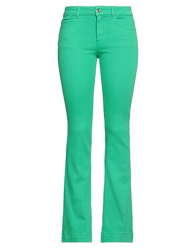 NENETTE Pantaloni jeans Verde 92% Cotone, 6% Elastomultiestere, 2% Elastan