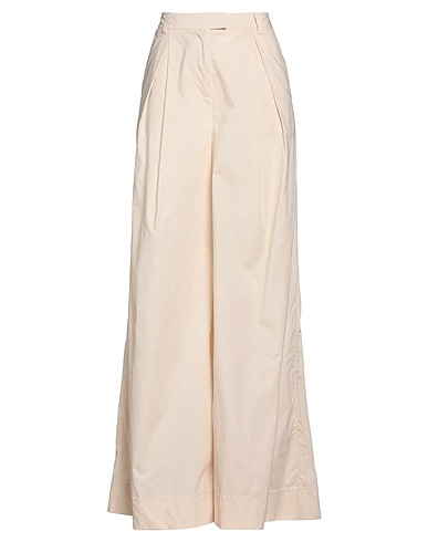 MANILA GRACE Pantalone Panna 100% Cotone