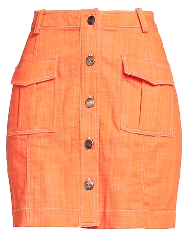 JIJIL Mini skirt ARANCIONE 70% Cotton, 27% Polyester, 3% Elastane