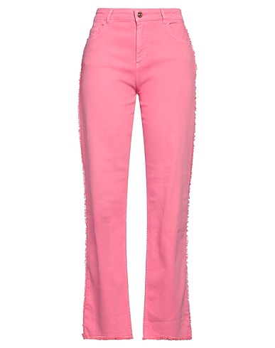 NENETTE Denim pants Fuchsia 75% Cotton, 19% Organic cotton, 4% Elastomultiester, 2% Elastane