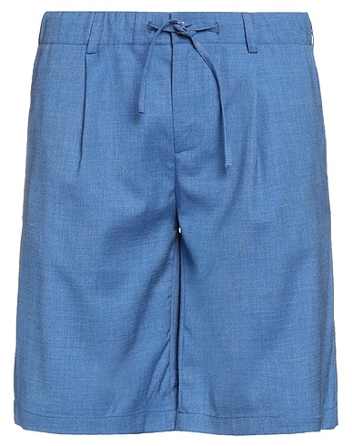 DANIELE ALESSANDRINI Shorts & Bermudas BLU 82% Polyester, 17% Viskose, 1% Elastan