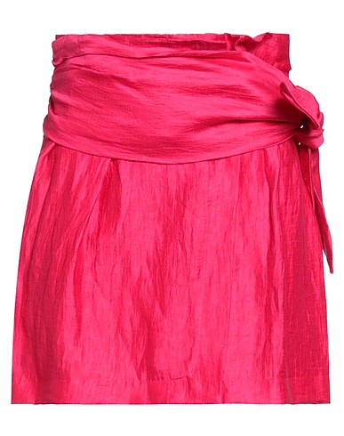 JIJIL Mini skirt Fuchsia 88% Linen, 12% Polyamide