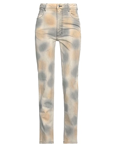 ECKHAUS LATTA Denim trousers Beige 100% Cotton