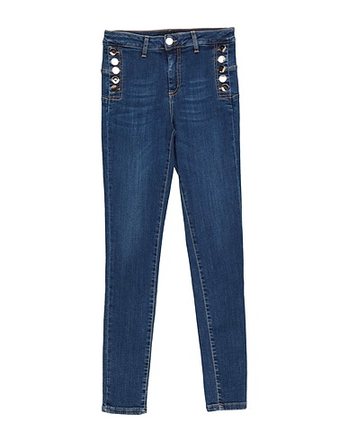 FUN & FUN Denim trousers Blue 97% Cotton, 3% Elastane