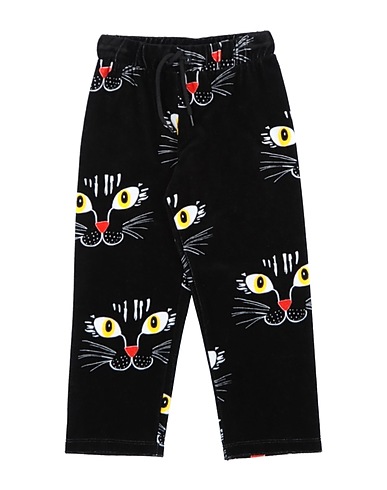 MINI RODINI Casual trouser Black 100% Organic cotton