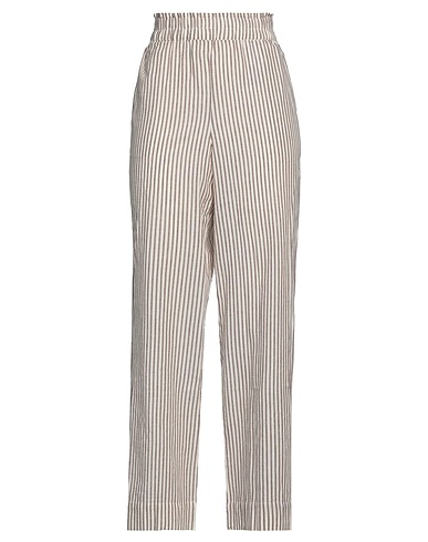 PIECES Casual trouser Dark brown 100% Cotton