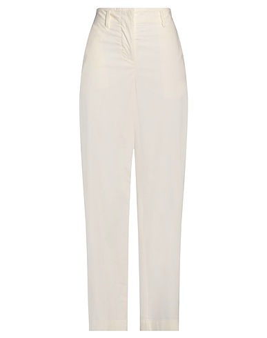 ERIKA CAVALLINI Casual pants White 97% Cotton, 3% Elastane