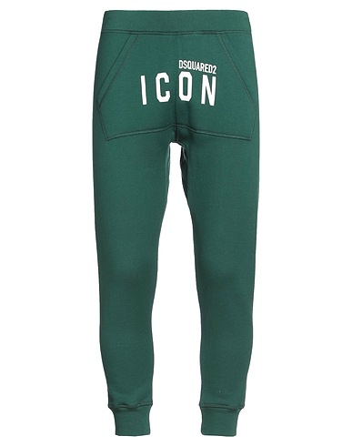 DSQUARED2 Casual trouser ICON Emerald green 100% Cotton