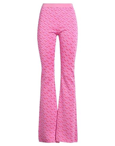 VERSACE Pantalone Rosa 56% Seta, 43% Viscosa, 1% Altre Fibre