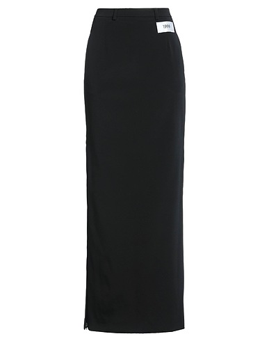 DOLCE&GABBANA Long skirt Black 59% Acetate, 26% Polyamide, 9% Silk, 6% Elastane