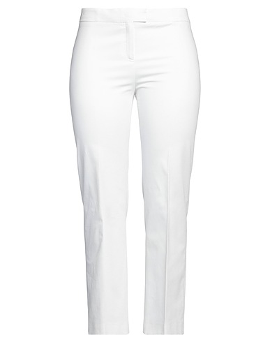 PHILOSOPHY di LORENZO SERAFINI Casual trouser White 98% Cotton, 2% Elastane