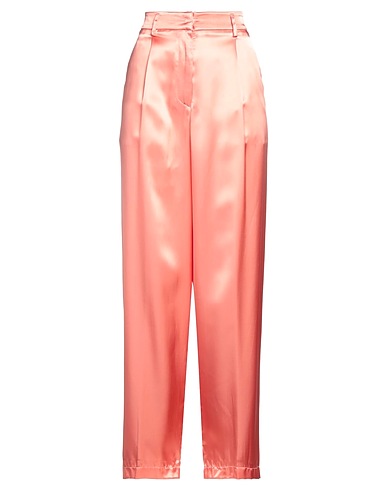 FORTE_FORTE Casual trouser Salmon pink 100% Viscose