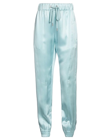 SA SU PHI Pantalone Celeste 57% Seta, 43% Viscosa