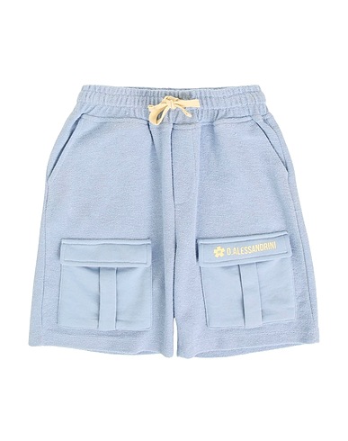 DANIELE ALESSANDRINI Shorts & Bermuda Sky blue 100% Cotton