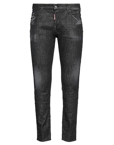 DSQUARED2 Denim trousers Black 98% Cotton, 2% Elastane