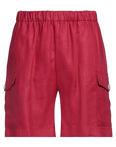 BRIAN DALES Shorts & Bermuda Magenta 53% Linen, 47% Polyamide