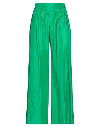 FORTE_FORTE Pantalone Verde smeraldo 100% Seta