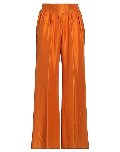 FORTE_FORTE Casual trouser Rust 100% Silk