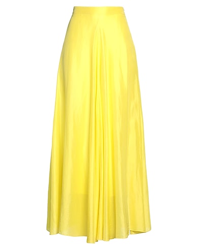 FORTE_FORTE Long skirt Yellow 100% Silk
