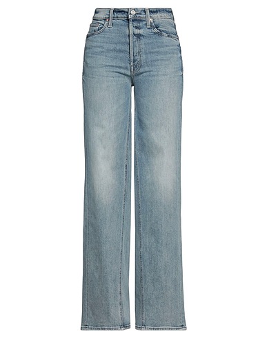 MOTHER Denim trousers Blue 98% Cotton, 2% Elastane