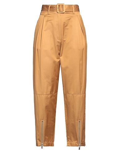 PINKO パンツ キャメル コットン 66% / ポリエステル 34%